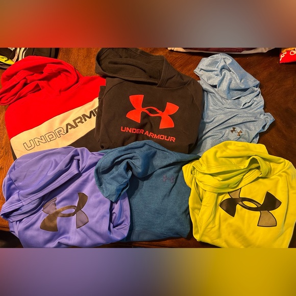 Under Armour Other - Lot of 6 Under Armour Hoodies, Youth Large, Gently Used